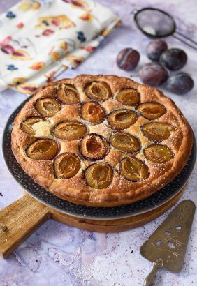 Tarte quetsches et amandes