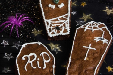 brownies cercueil pour Halloween