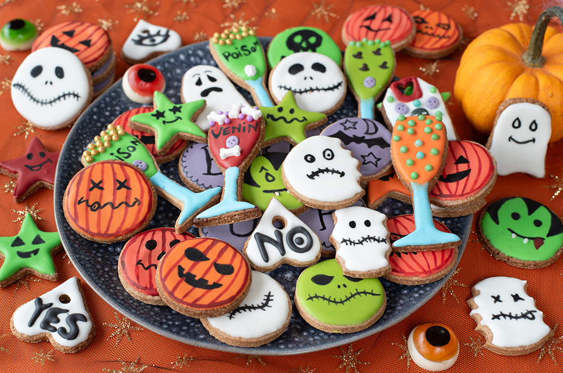Recette de sablés décorés à la glace royale pour Halloween
