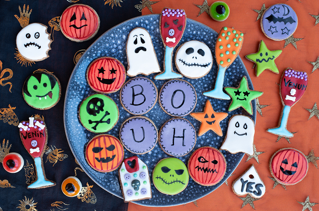 Sablés décorés pour fêter Halloween