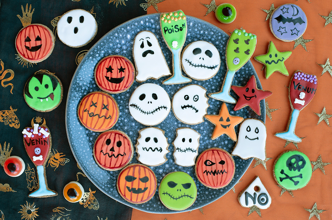 Biscuits maison décorés pour Halloween