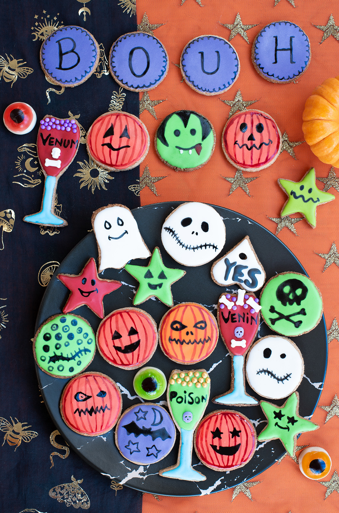 Sablés maison super décorés pour Halloween