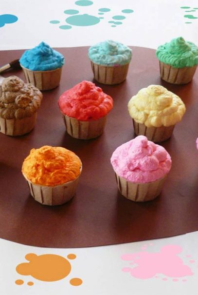 palette de cupcakes à la vanille