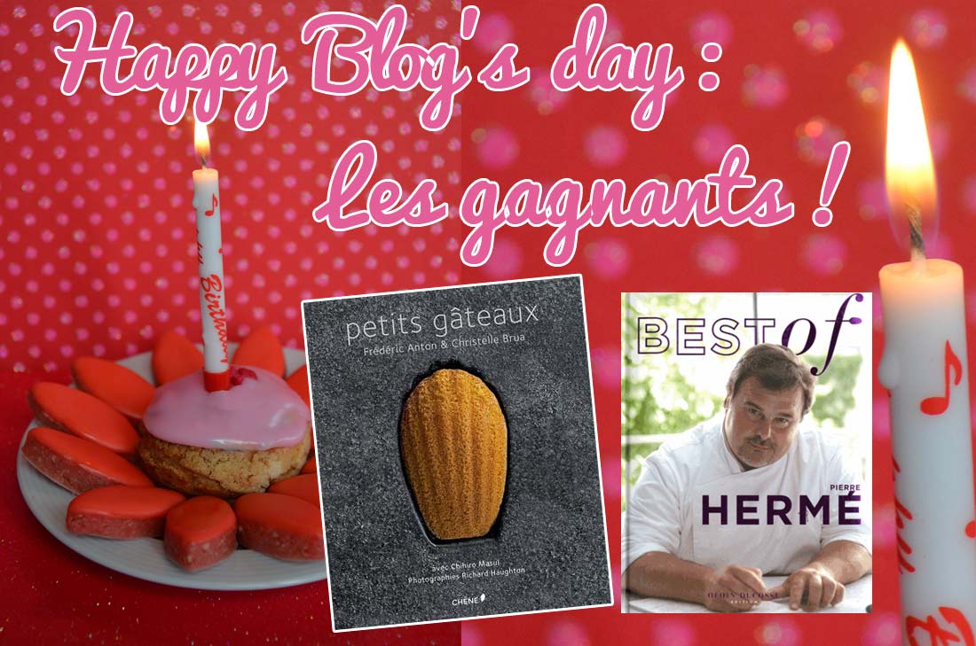 Les Gagnants du Jeu happy blog's day de Turbigo-Gourmandises