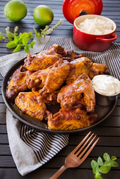 Recette de chicken wings - ailes de poulet en sauce BBQ