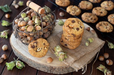 Cookies chocolat noisettes croustillants