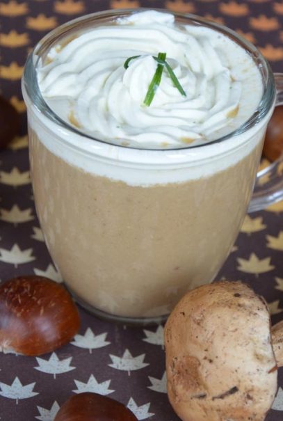 Délicieuse recette de cappuccino de cèpes et aux châtaignes pour se régaler en hiver
