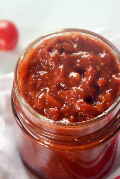 recette de Ketchup fait maison avec des tomates cerise