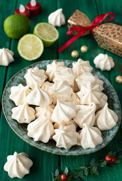 meringues fleur de sel et citron vert