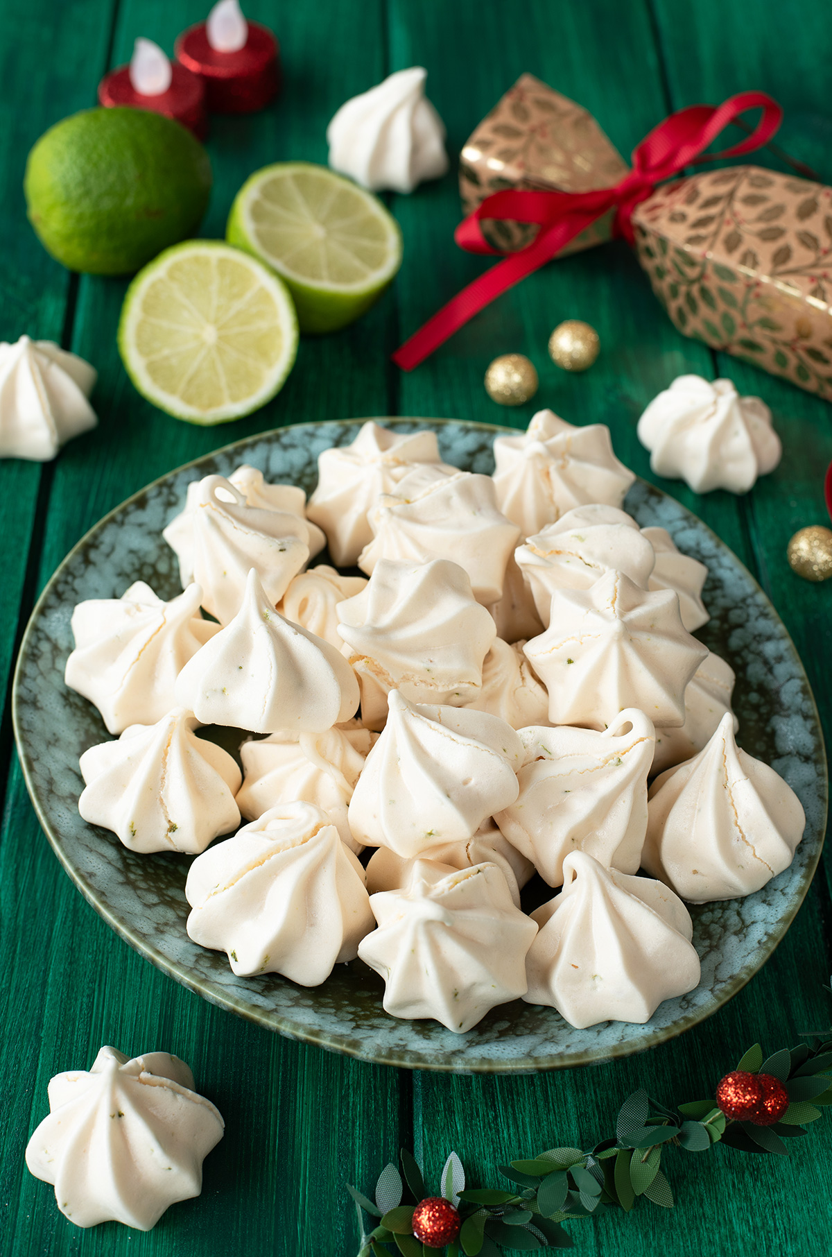 meringues fleur de sel et citron vert