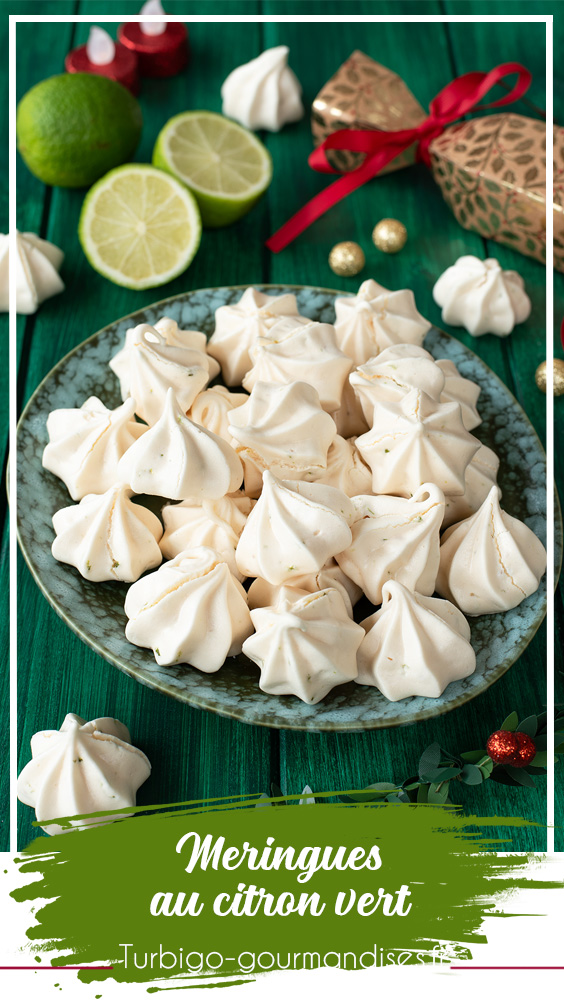 Recette de cadeau gourmand: des meringues fleur de sel et citron vert