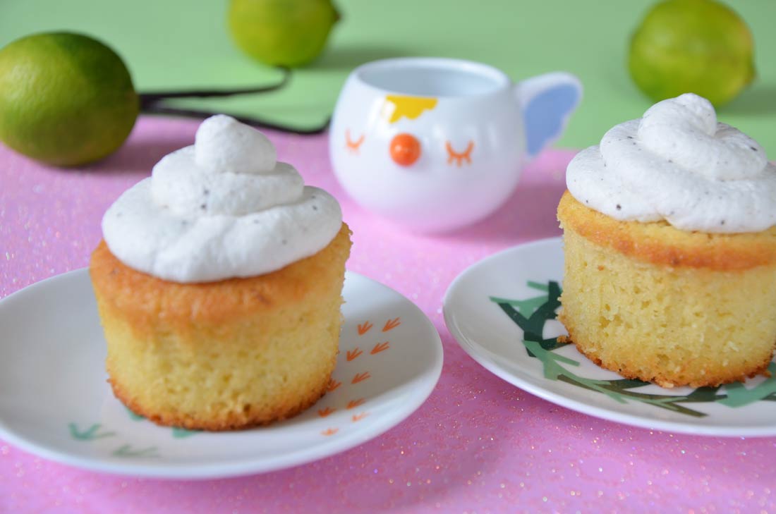 Recette originale de cupcakes noix de coco vanille et citron vert