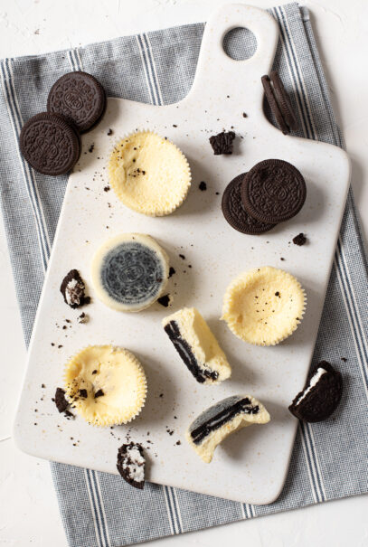 Mini cheesecake aux Oreo