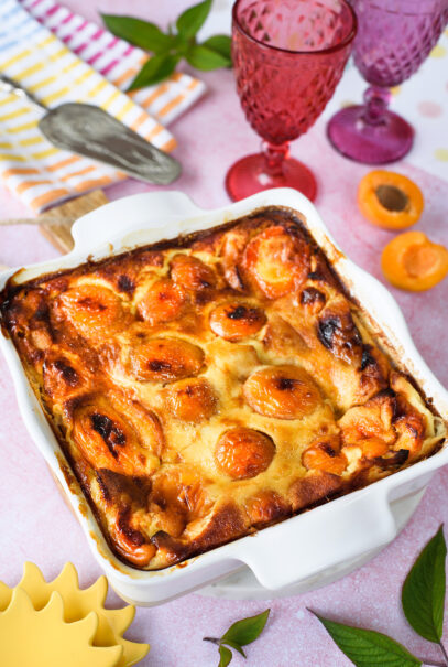 Recette de flognarde aux abricots frais