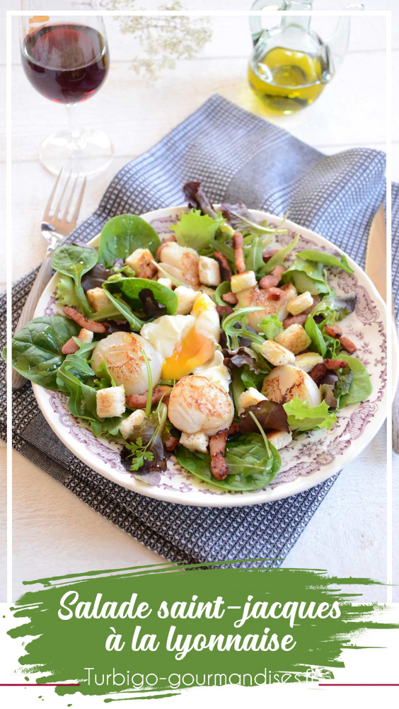 Salade de saint-jacques à la lyonnaise