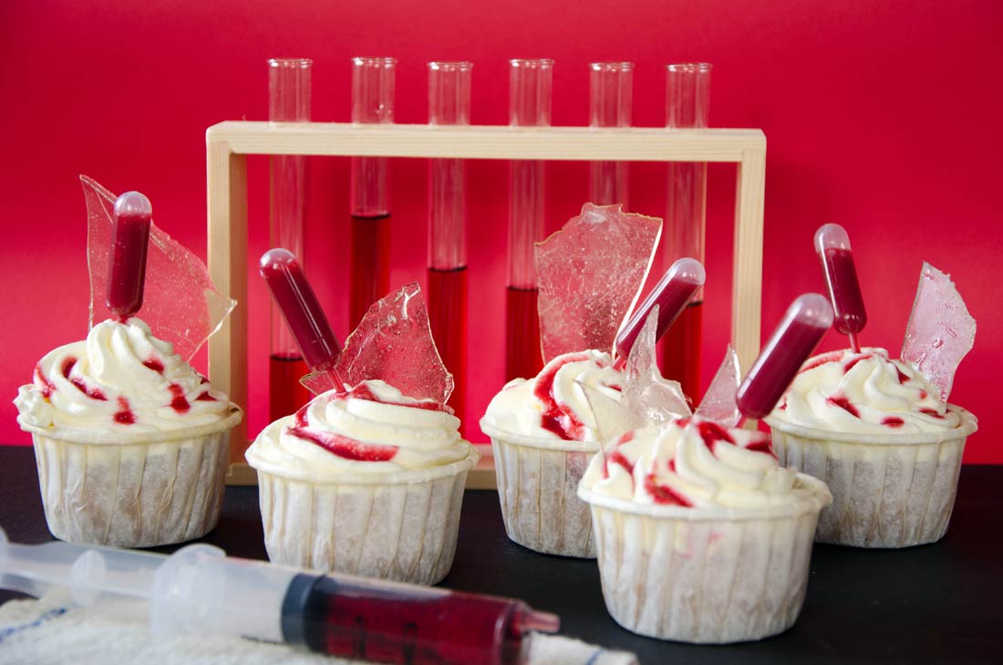 recette originale de cupcakes Dexter pour fêter Halloween