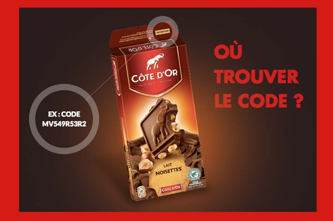 code tablettes Côte d'Or