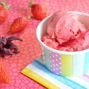 glace fraises karkadé