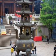 Le temple Jing'an à Shanghai