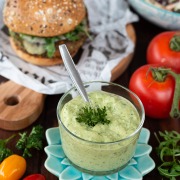 Délicieuse recette de mayonnaise végétale persil soja fait maison