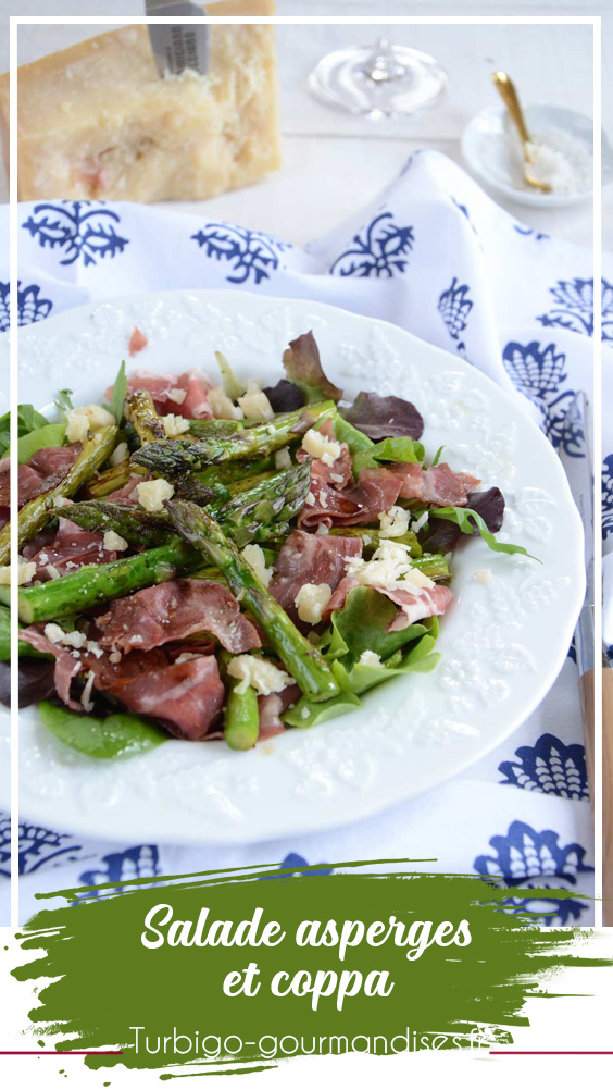 Recette de salade asperges et coppa