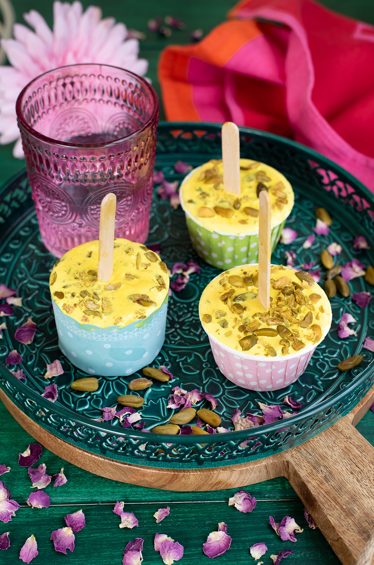 Glace cardamome pistache : kulfi indien