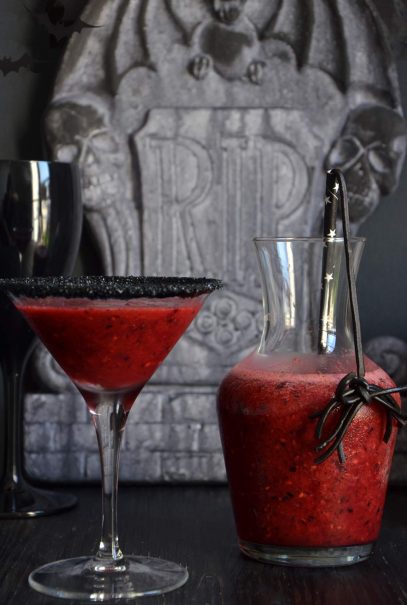 smoothies fruits rouges pour Halloween