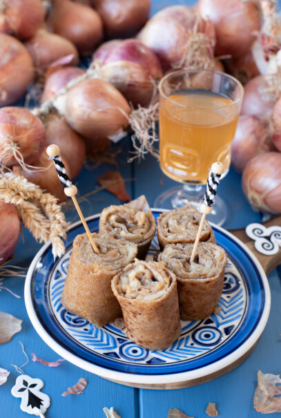 Breizh rolls confit oignon de Roscoff et comté