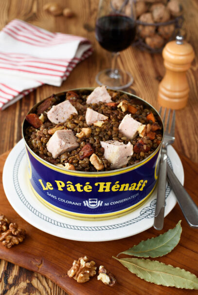 Salade de lentilles au pâté Hénaff
