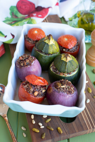 Petits farcis végétariens au quinoa