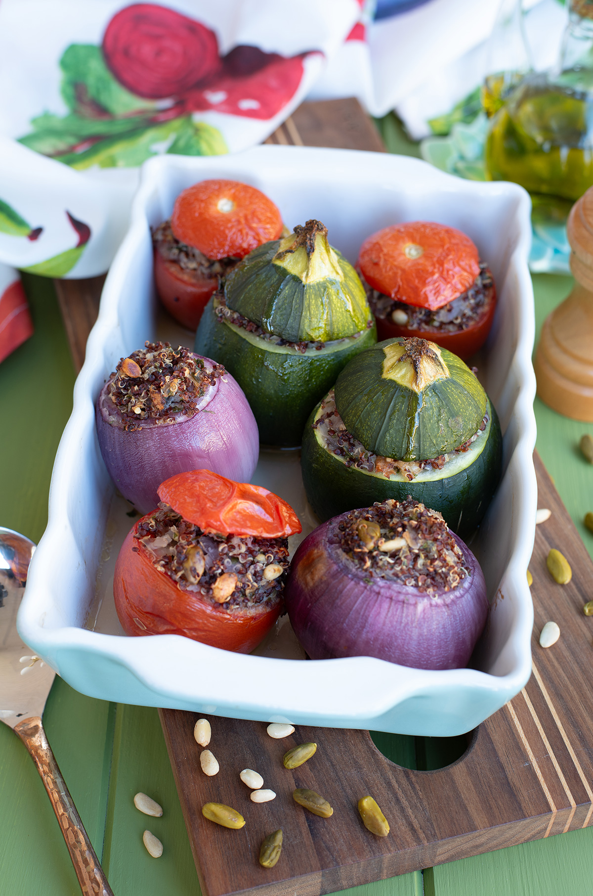 Petits farcis végétariens au quinoa