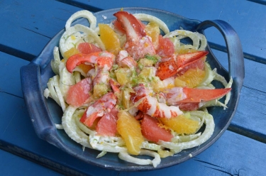 Salade de homard agrumes et fenouil