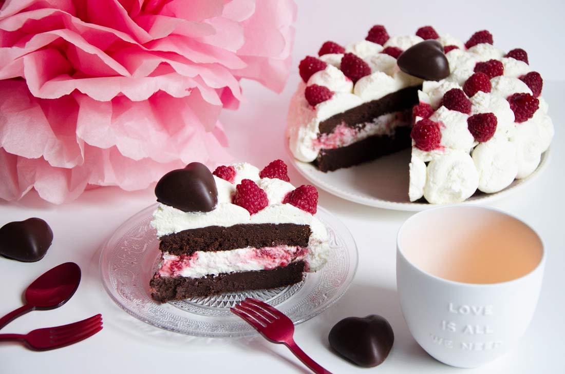 layer cake chocolat framboises