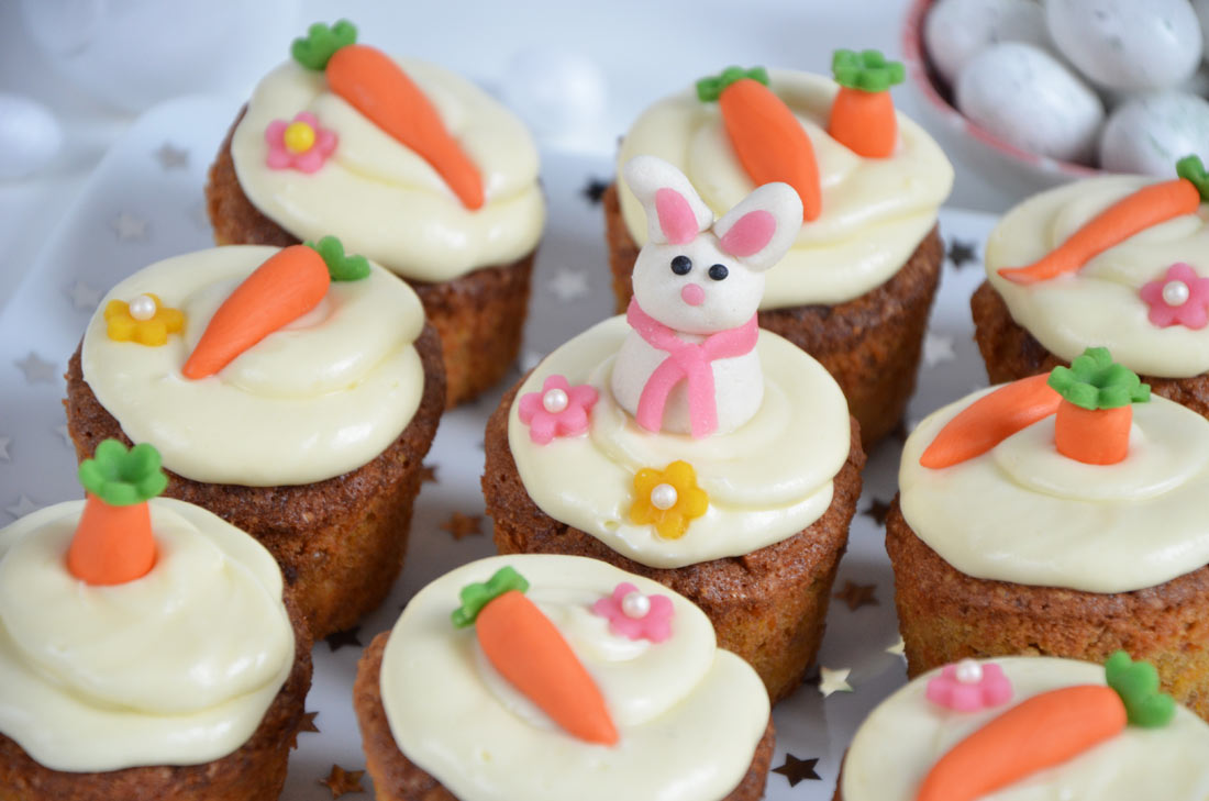 Recette de carrot cupcakes de Pâques