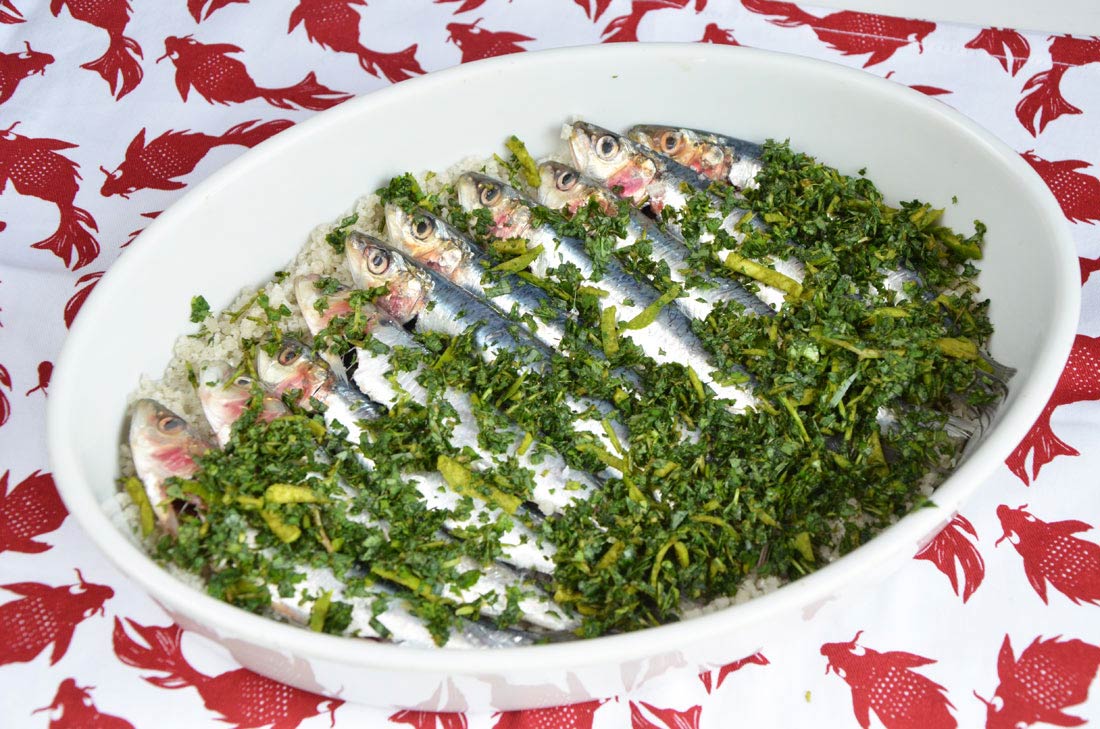 sardines en croûte de sel aux herbes