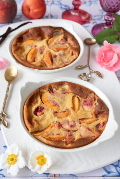 mini clafoutis de pêches