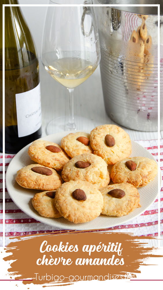 Cookies chèvre amandes pour l'apéritif