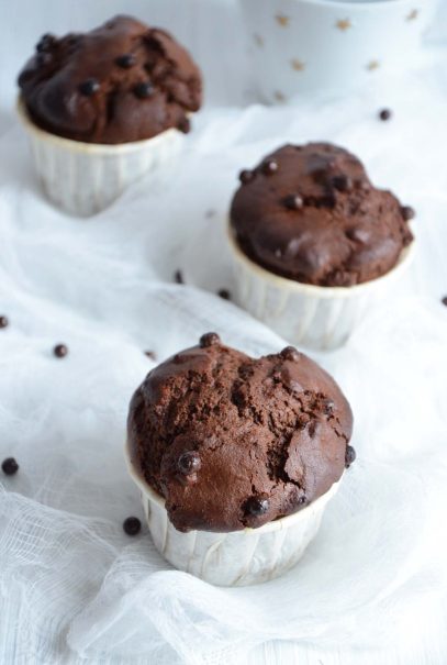 Muffins farine de châtaigne chocolat