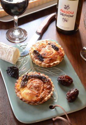 Quiche pruneaux chèvre lardons