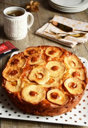Gâteau aux pommes et sirop d’érable