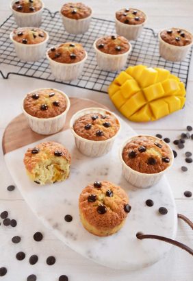 Muffins mangue pépites de chocolat