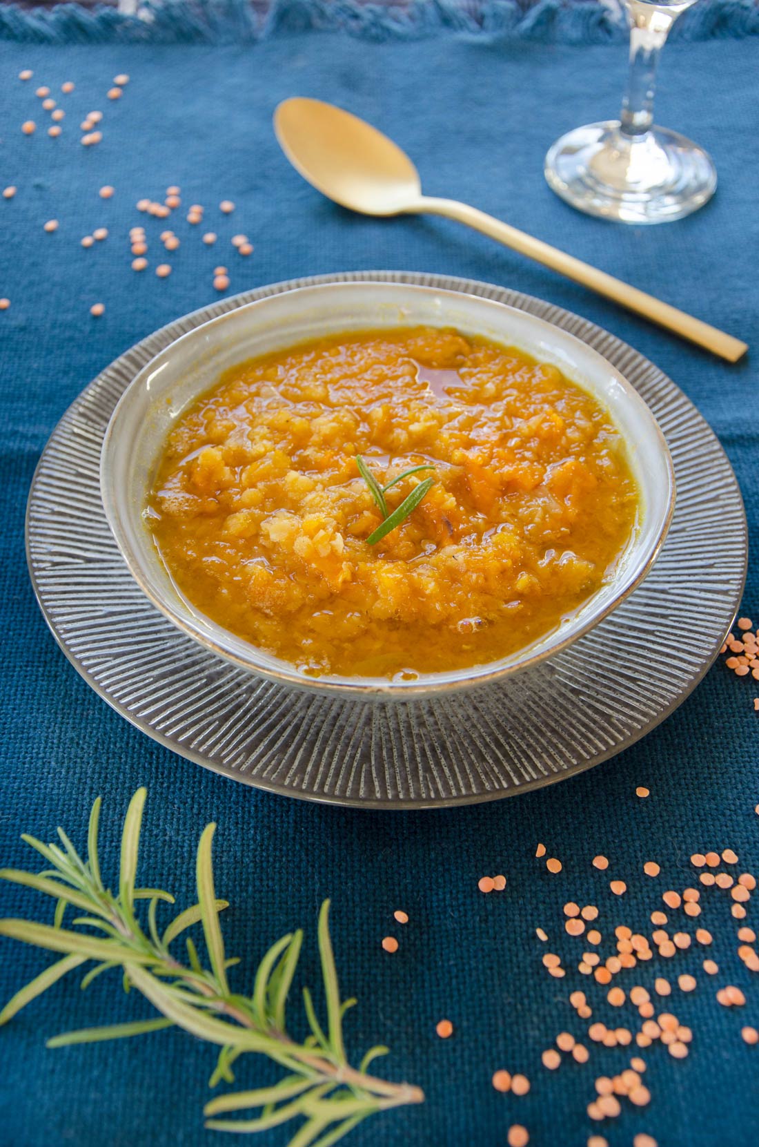 Soupe Butternut Lentilles Corail