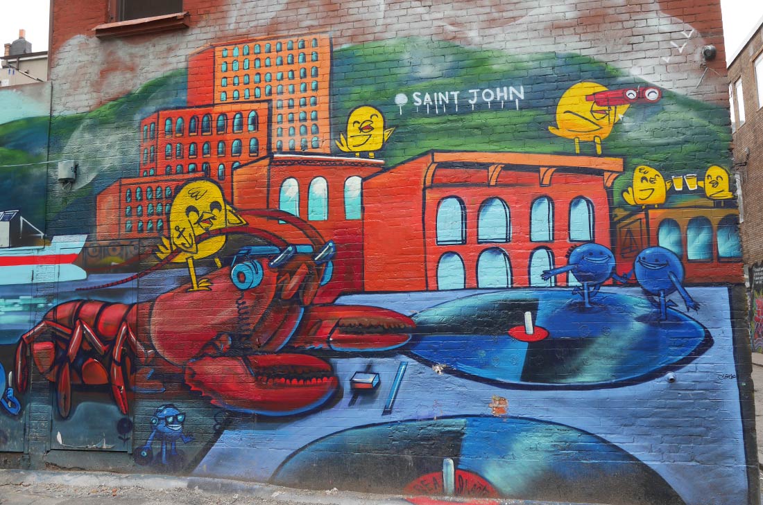 Murale Uber5000 dans Graffiti Alley à Toronto