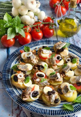 Canapés façon salade niçoise