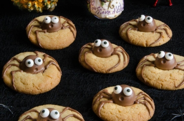 Biscuits cookies araignées chocolat maison