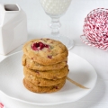 Cookies chocolat blanc framboises maison
