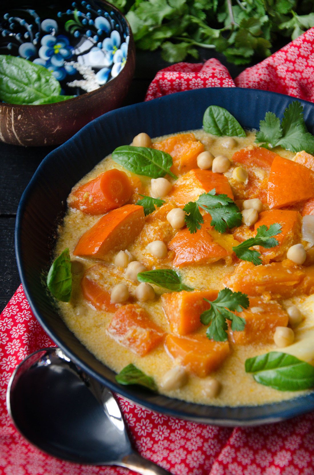 Curry rouge de légumes d'hiver fait maison