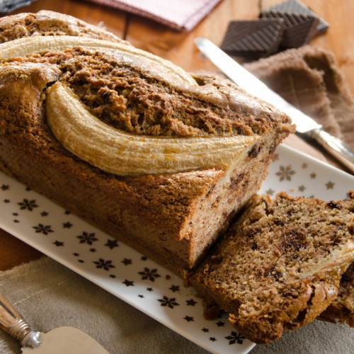 Cake Banane Sarrasin Chocolat