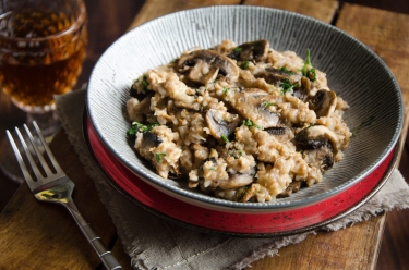 Recette maison risotto sarrasin champignons