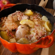 recette maison de cocotte de poulet pommes et cidre